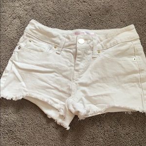 Cute white jean shorts